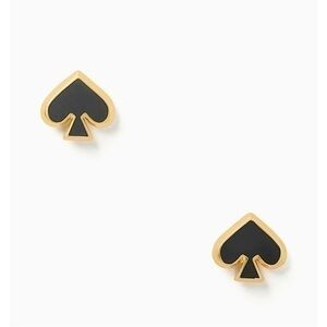 KATE SPADE Everyday Spade Enamel Studs-Black